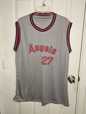 Los Angeles Angels Mike Trout #27 Sleeveless Retro Jersey Stadium Giveaway 2022